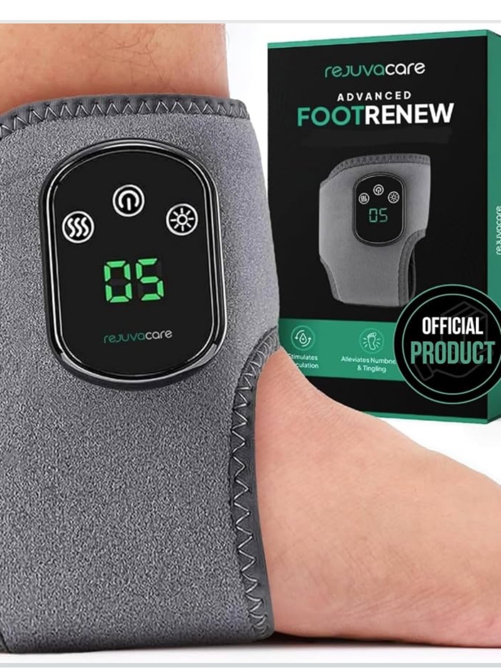 Rejuvacare Advanced Foot Renew Triple Method Foot & Ankle Massager New